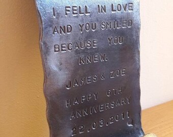 6th anniversary gift etsy