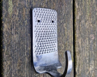 Large Recycled Farriers Rasp Wall Hook~ Iron~ Blacksmith Made ~ Interior  Pots Pans Kitchen ~Hand Forged~ Recycled~ Coat~ Cloakroom~ Home