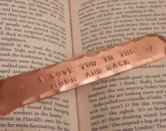 7th Copper Wedding Anniversary Gift~Book Keeper~ Personalised~Him Her~ Love~ Handforged ~ Romantic~ Birthday~ Valentines Day