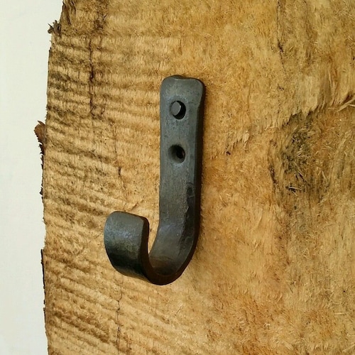Hand Forged Hook ~ Cloakroom~ Wrought Iron~ Rustic ~ Door Hooks~ Kitchen Hook~ Blacksmith Made ~ Hallway ~ Country Cottage ~ Interior Design