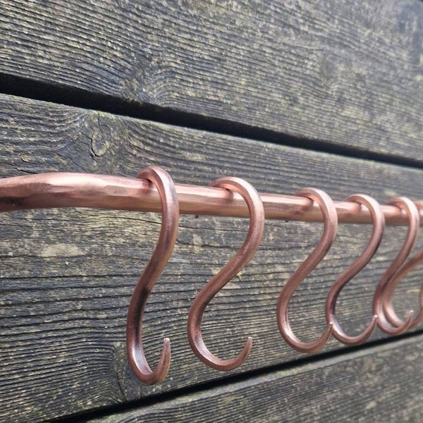 Copper Pan Rail Etsy