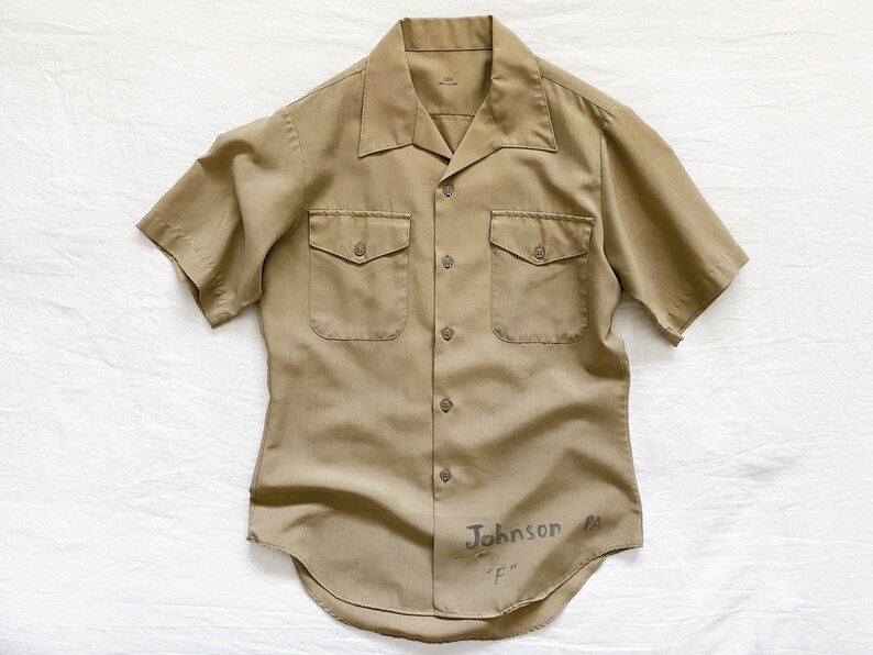 Vintage Khaki Workshirt / Khaki Military Uniform / Khaki - Etsy
