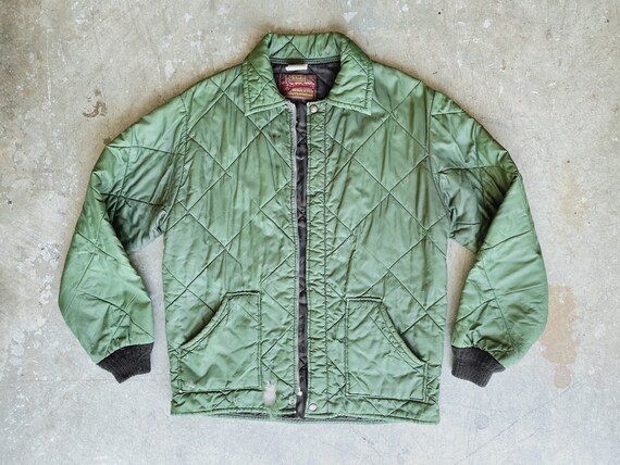 1970’s Thrashed Quilted Puffer Jacket / Walls Quilted… - Gem