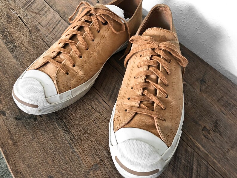 Jack Purcell Leather Converse Tan Tennis Shoe Mens Sneaker 10 Womens 11 5