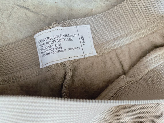 1996 Tan Military Pant Liners  Cold Weather Liners  Mens L
