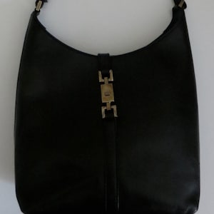 Vintage 1970 Gucci Jackie Leather Stripe Shoulder Hobo Bag – Mint