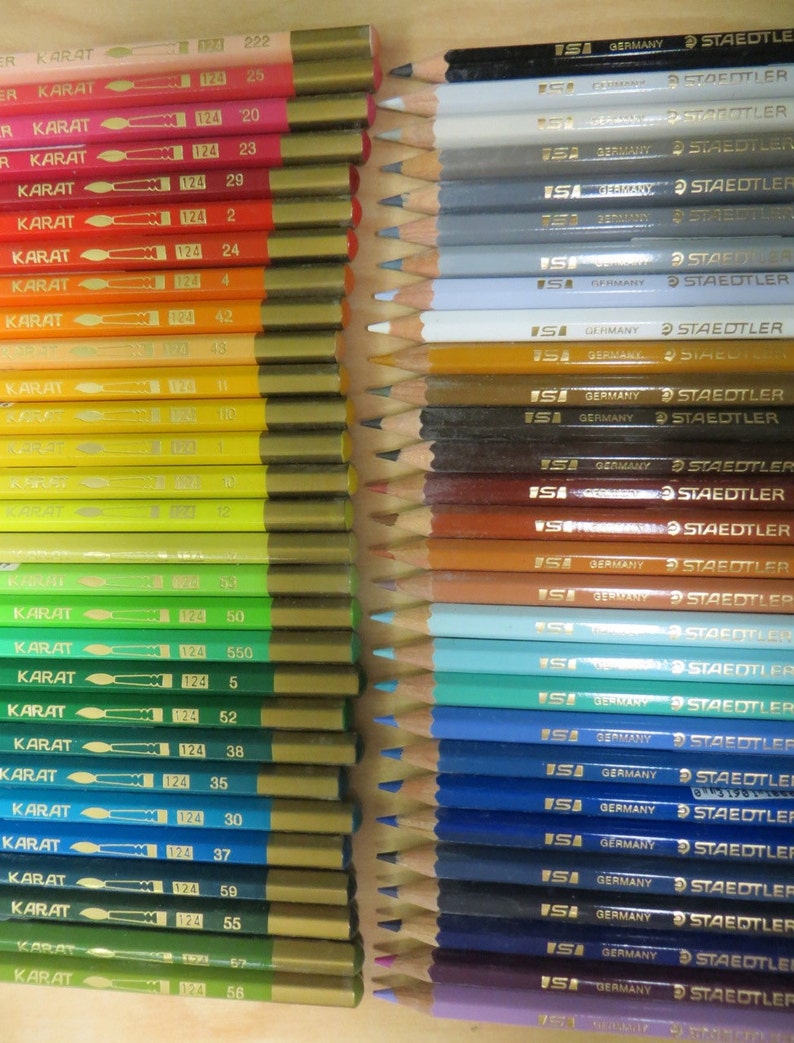 Staedtler Karat 124 watercolor pencils Etsy