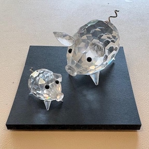 SWAROVSKI　ZODIAC DETERMINENED PIG 猪 箱あり Swarovski Crystal Pig Figurine - Etsy