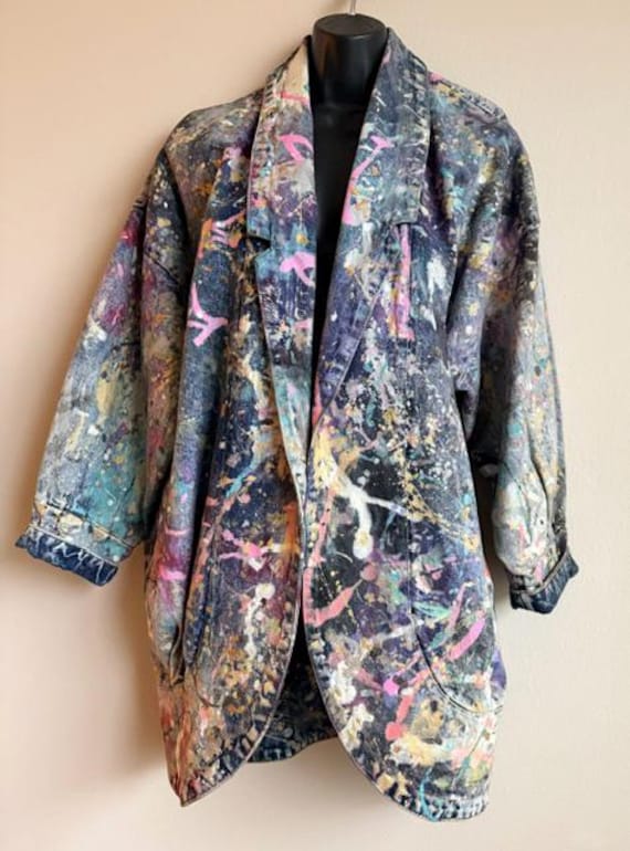 hand painted denim jacket