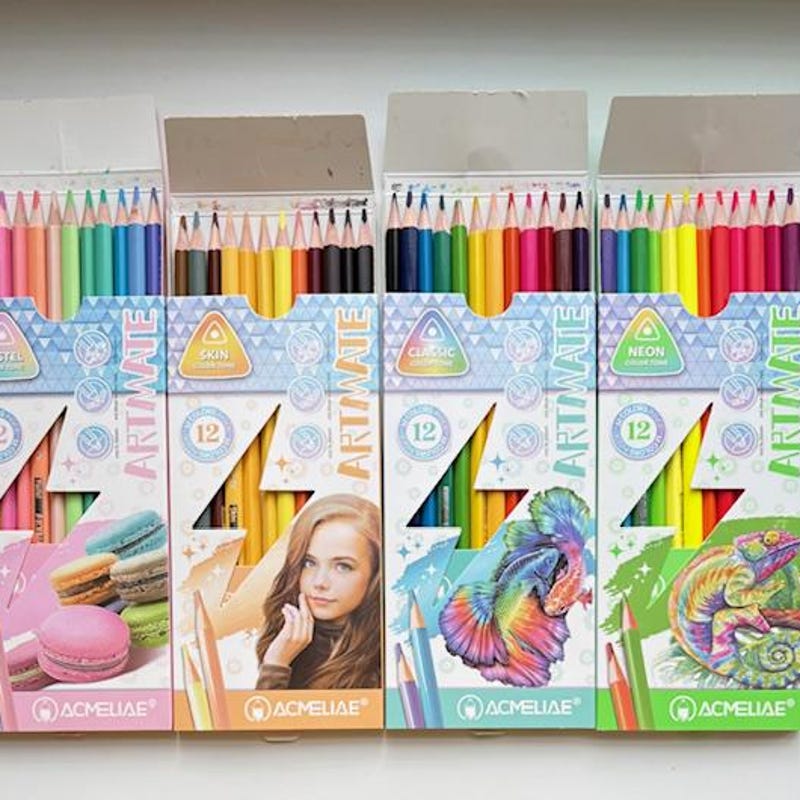 Sort Color Pencils Gothic Colored Pencils - Etsy