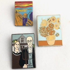3 art lapel pins
