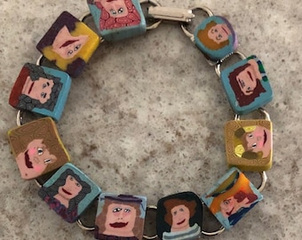 polymer clay bracelet