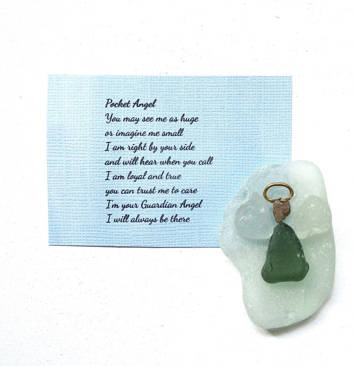 Pocket Angel Angels Vintage Glass Angel with Inspirational Etsy