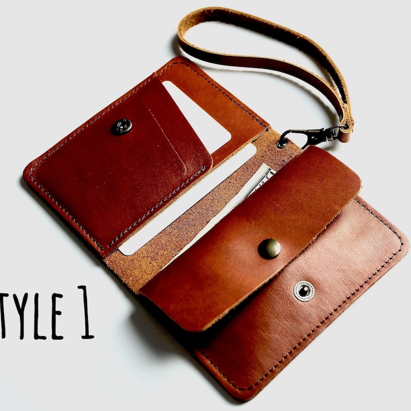 Custom Small Leather Wallet - Etsy