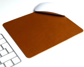 Personalized Leather Mouse pad custom, full Grain Premium Real Leather, Personalized Mouse Pad, custom mouse pad, office graduation gift