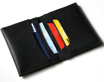 cartera de cuero para hombre, hombres de cartera de cuero, billetera de cuero de tarjeta de crédito minimalista, regalo para los hombres, regalo para novio, cuero de la cartera