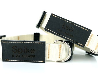Collar de perro personalizado, Chica de collar de perro, Niño de collar de perro, Collar de perro personalizado, Collar de perro con nombre, Etiqueta de collar de perro grabado, Cuero de collar de perro