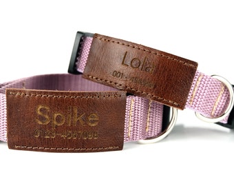 Hundhalsband personligt, Hundhalsband flicka, Hundhalsband pojke, Anpassat hundhalsband, Hundhalsband med namn, Graverad hundhalsbricka, Hundhalsband läder