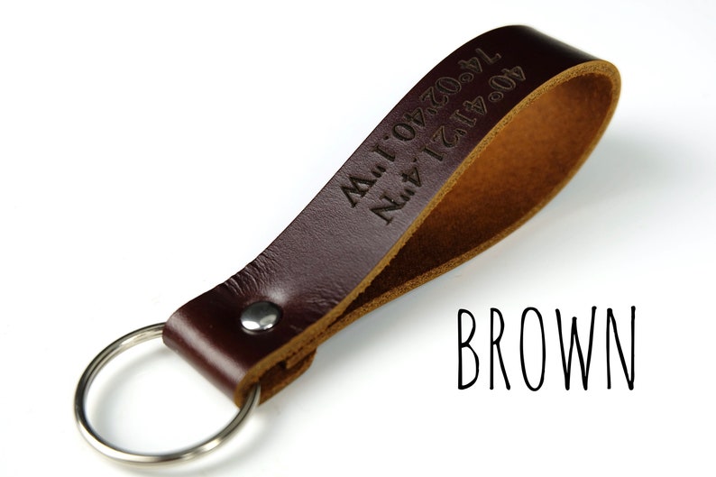 Personalized keychain leather keychains for women wristlet Etsy