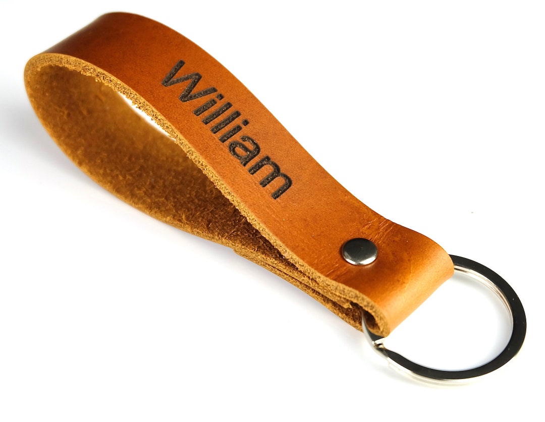 Keychain Leather Personalized Keychain for Women Keychain Etsy