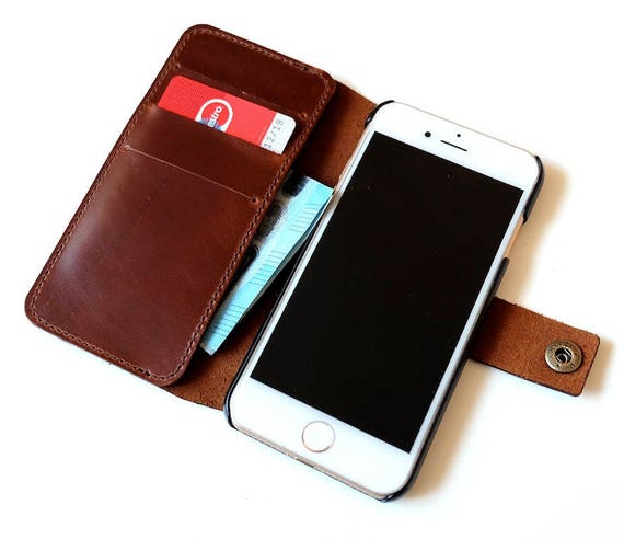 Iphone 7 Wallet Case Leather Iphone 8 Plus Case Iphone 8 Etsy Australia