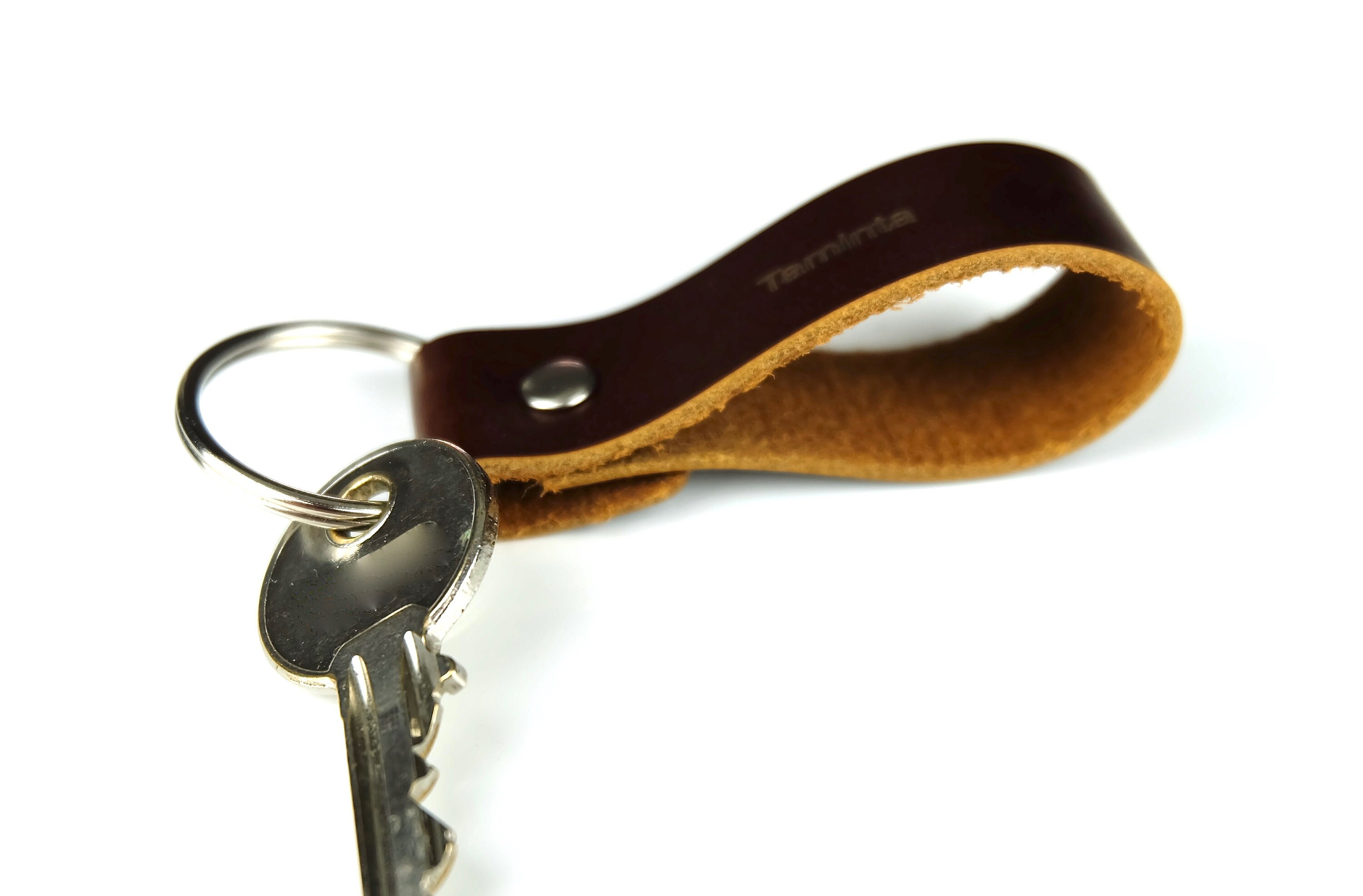 Personalized Leather Keychain. Custom Leather Keychain. Etsy