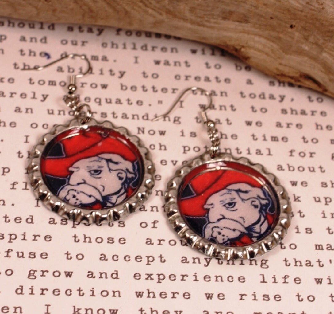 Nike Ole Miss hand beaded cap with matching earrings! Hoops are hypoallergenic mens-nike-gray-ole-miss-rebels  main image 2