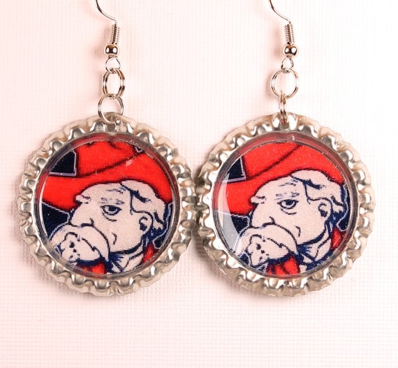 Nike Ole Miss hand beaded cap with matching earrings! Hoops are hypoallergenic mens-nike-gray-ole-miss-rebels  main image 4