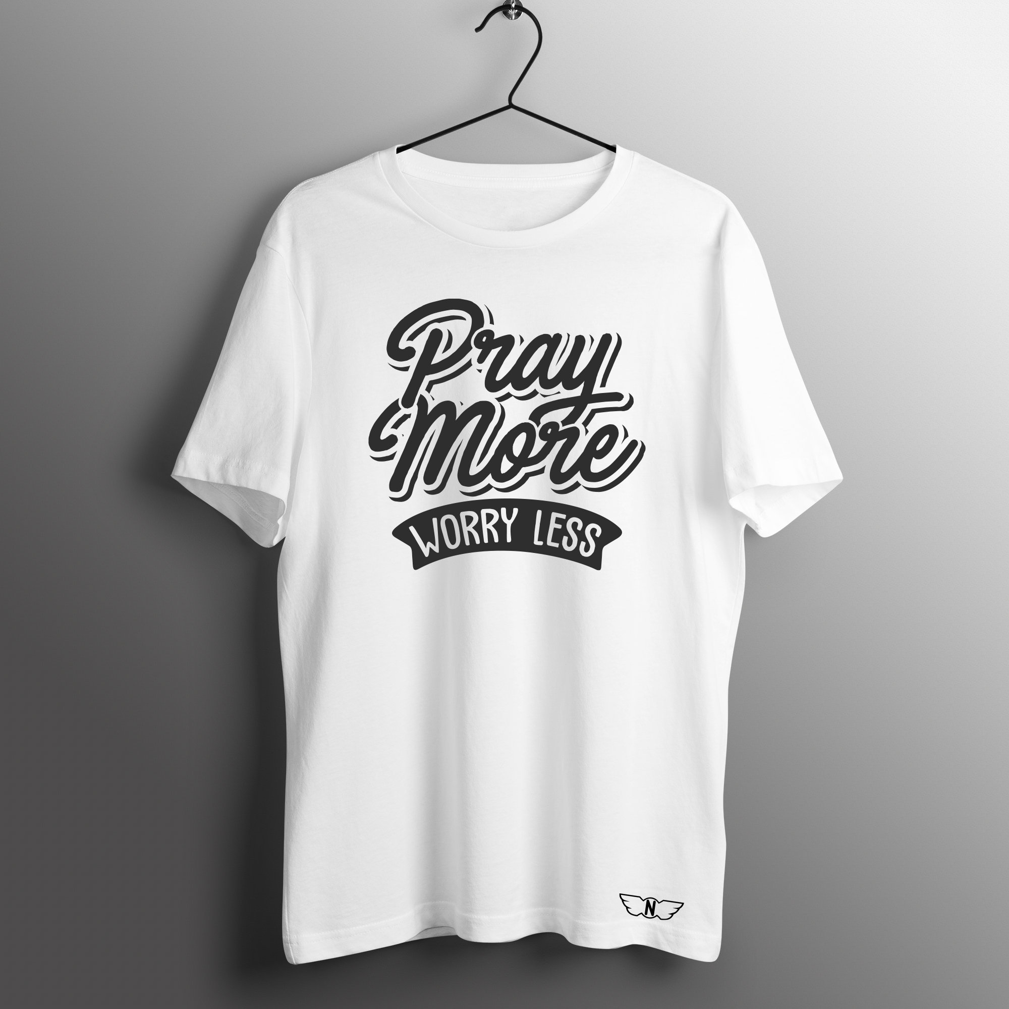 Pray None Stop Shirt- Adult Mens Womens Unisex Shirt Pray More worry less Pray all the time tshirt Dont worry just Pray tee
