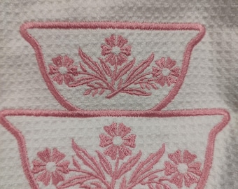 Vintage Bowl "pyrex inspired" Kitchen Towel