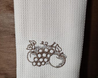 Vintage Bowl "pyrex inspired" Old Orchard Kitchen Towel