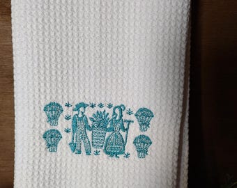 Vintage Bowl "pyrex inspired" Amish Butterprint Kitchen Towel