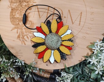 Primary 3D Sunflower Freshie: Made-to-Order Air Freshener