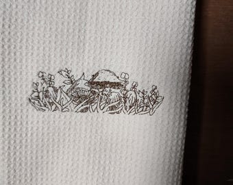 Vintage Bowl "pyrex inspired" Forest Fancies  Kitchen Towel