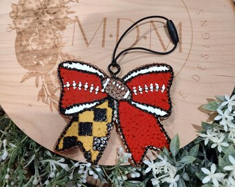 Bow Football Freshie: Made-to-Order Air Freshener