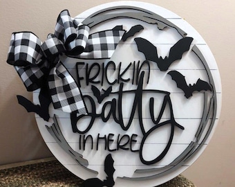 Batty Door Hanger/Sign