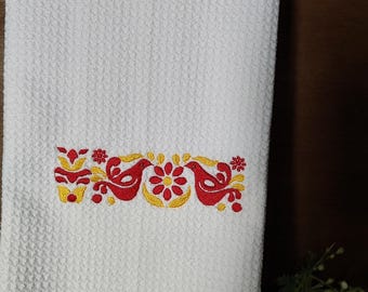 Vintage Bowl "pyrex inspired" Friendship Kitchen Towel