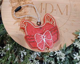 Hen on a Basket Freshie (multiple colors available): Made-to-Order Air Freshener