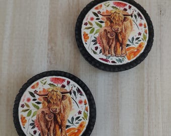 Highland Floral-Magnetic Freshie Vent Clips