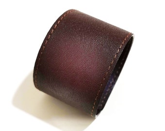 Leather cuff bracelet for women or men leather bracelet