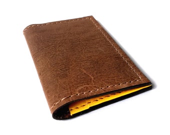 Leather card holder or business card holder wallet women