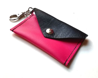 Leather coin pouch, keychain wallet, or Leather coin purse