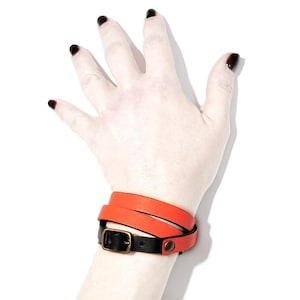 Wrap bracelet, Ankle bracelet or leather cuff bracelet women