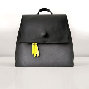 Mini Canvas and Leather Backpack Purse