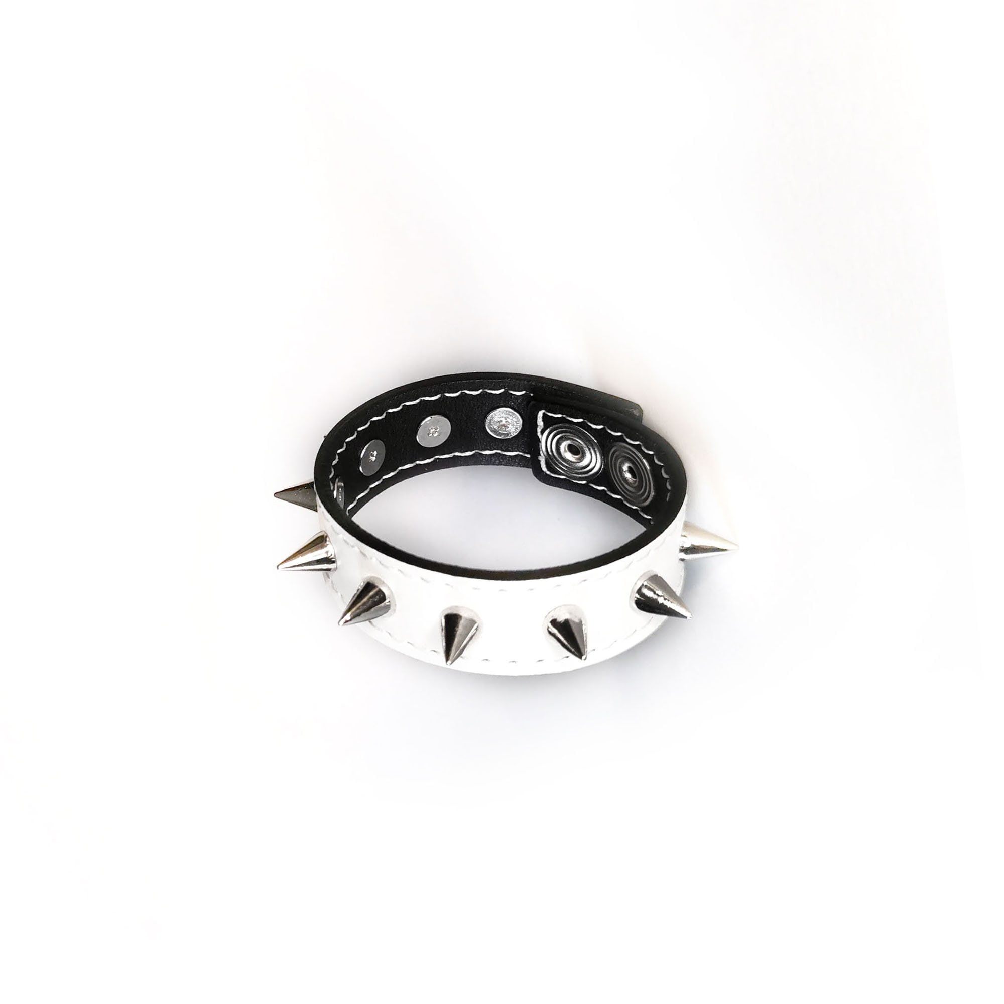 国内で当店のみ ILLUSORY - Braided Spiked Leather Bracelet ILLUSORY Braided Spiked Leather Bracelet