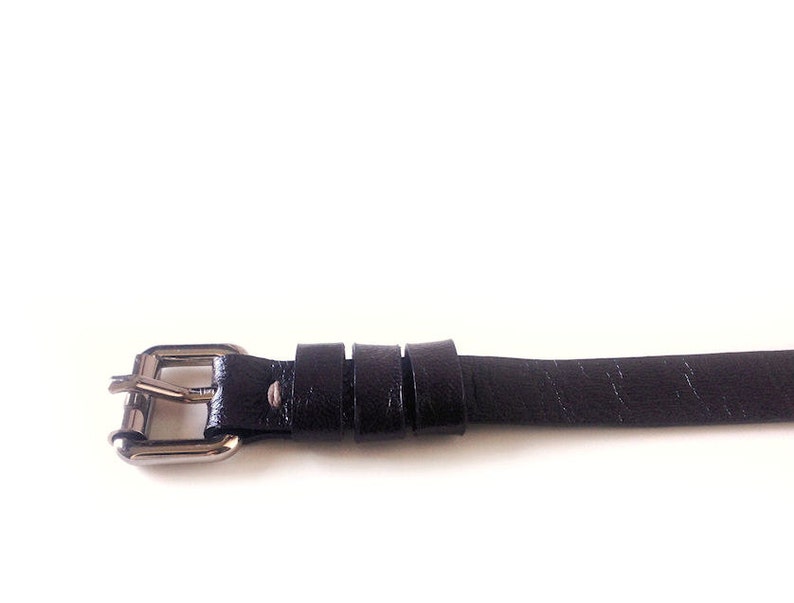 Men's leather bracelet, buckle bracelet as boyfriend gift image 4