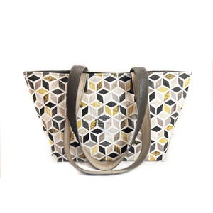 Canvas tote bag or Laptop bag women as Everyday bag