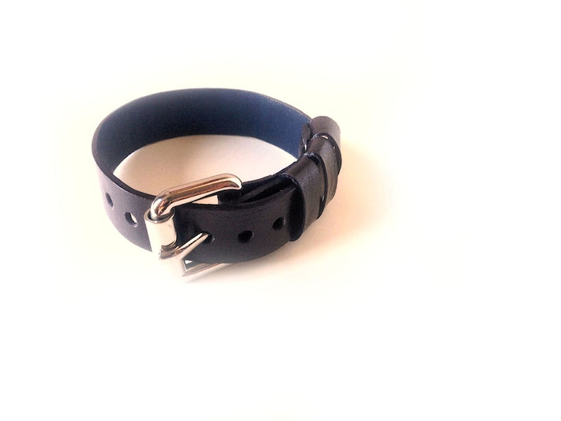 Men's leather bracelet, buckle bracelet as boyfriend gift image 3