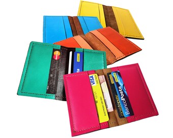 Id holder, small leather wallet womens or id card holder, Cute wallet, business card case