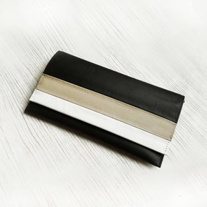 Cross body purse / Italian leather bag or Small Leather clutch